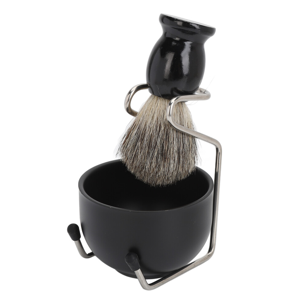 Deluxe Shaving Kit For Men With Silky Shaving Brush No Shedding And No Terrible Smell Includes Brush Stand And Foam Bowl In Space Saving Design