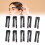 10PCS Foldable Eyebrow & Eyelash Brush Set Portable Double Ended Makeup Tool 1
