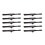 10PCS Foldable Eyebrow & Eyelash Brush Set Portable Double Ended Makeup Tool 2