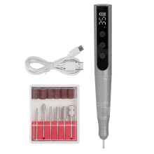 Kabelloses Maniküre-Werkzeug, elektrischer Nagelfräser/Feile, wiederaufladbarer Hochgeschwindigkeitsmotor, Touch-Steuerung, geringe Vibration,