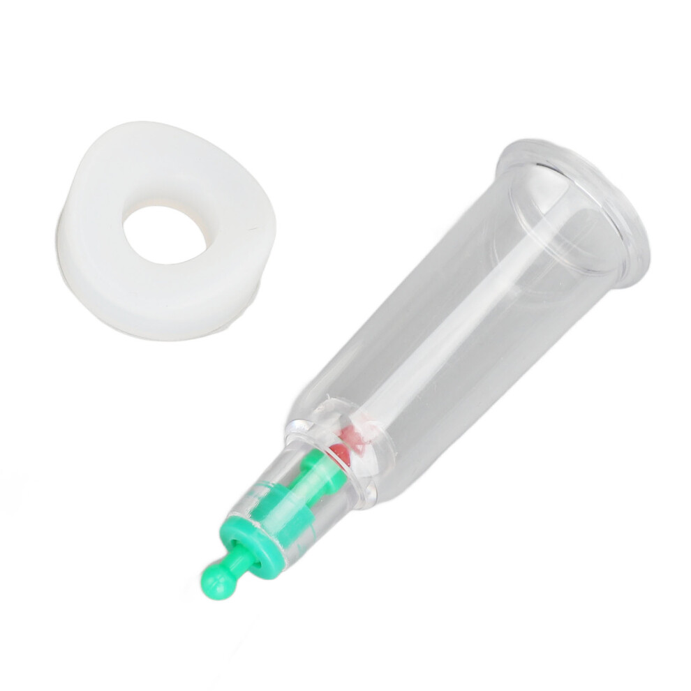 Finger Cupping Therapy Cup with Vacuum Suction & Curved Rubber Ring - Hand Care