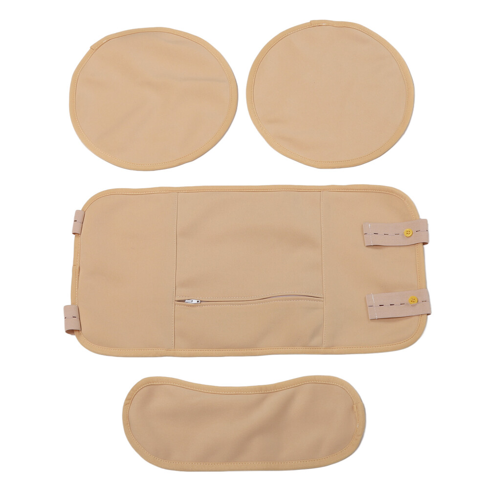 4pcs Adjustable Castor Oil Wrap Kit - Leakproof Reusable & Durable