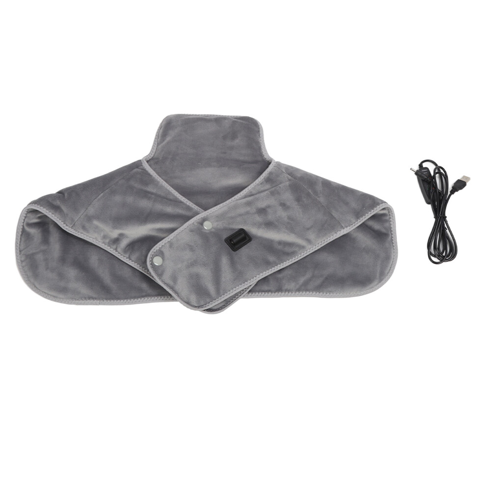 Wearable Electric Heated Pad, Auto Off Plush Heated Wrap with Adjustable Temperature and 3 Heat Settings, Neck Shoulder Heating Pad for Pain Relief,
