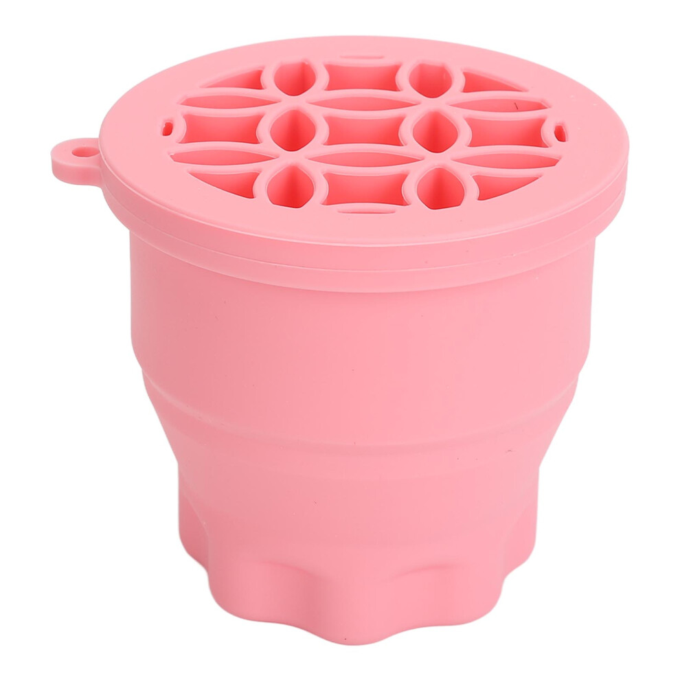 Pink Make-Up-Pinsel-Reinigungsbecher,