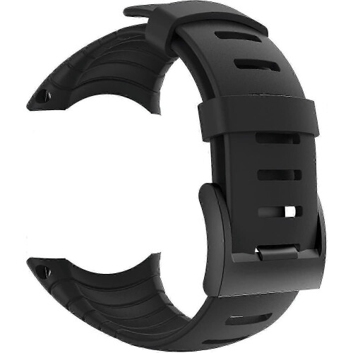 (black) Suunto Core Strap, Rubber Replacement Watch Band For Suunto Core Ss014993000.