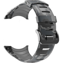 (Grey Camouflage) Suunto Core Strap, Rubber Replacement Watch Band For Suunto Core Ss014993000.