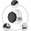 (white) Suunto Core Strap, Rubber Replacement Watch Band For Suunto Core Ss014993000. 2