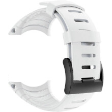 (white) Suunto Core Strap, Rubber Replacement Watch Band For Suunto Core Ss014993000.