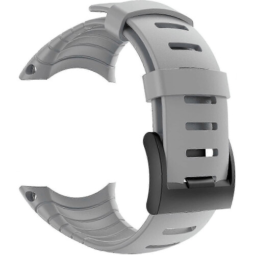 (grey) Suunto Core Strap, Rubber Replacement Watch Band For Suunto Core Ss014993000.
