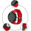 (red) Suunto Core Strap, Rubber Replacement Watch Band For Suunto Core Ss014993000. 3
