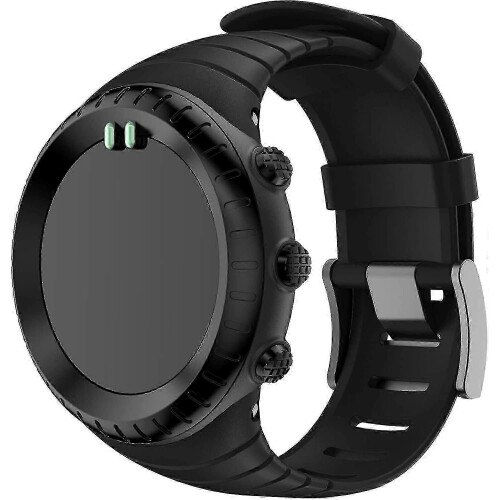 (black) Suunto Core Strap, Rubber Replacement Watch Band For Suunto Core Ss014993000. 1