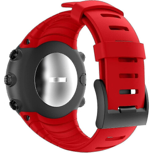 (red) Suunto Core Strap, Rubber Replacement Watch Band For Suunto Core Ss014993000. 1