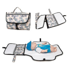 Baby Portable Changing Pad | Lightweight Travel Diaper Station Kit with Waterproof And Cushioned Pad