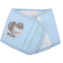 (blue) Soft Cotton Baby Toddler Belly Cover Cute Cartoon Pattern Apron Keep Warm Wrap For 1-3 Years(blue)