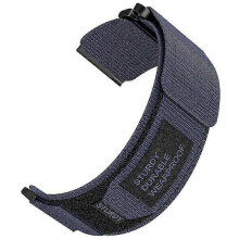 (Midnight Blue, Multicolor) 24mm Nylon Watch Band for Suunto 9/7/Spartan Sport Wrist HR Baro Loop Fastener Strap - Grey