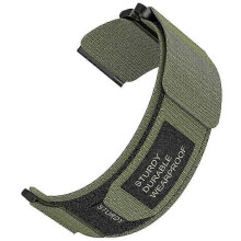 (Army Green, Multicolor) 24mm Nylon Watch Band for Suunto 9/7/Spartan Sport Wrist HR Baro Loop Fastener Strap - Grey
