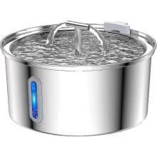 (USB) Automatic Water Dispenser for Cats and Dogs 108oz with LED Filter Quiet