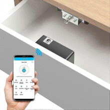 Electronic Cabinet Lock, Smart NFC RFID Locks, Hidden DIY Cabinet Lock with Slide Latch Lo