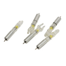 5er-Pack 6,2 mm Gelbe LED-Leuchtpfeilspitzen für nächtliches Bogenschießen