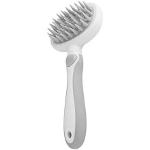 Essencial revolucionário para a higiene do seu pet: escova de massagem autolimpante com agulhas de aço inoxidável para remoção rápida de pelos