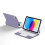 (Purple) Compatible For iPad 10.9 (2022) Magnetic Floating Bluetooth Keyboard + Leather Tablet Case 5