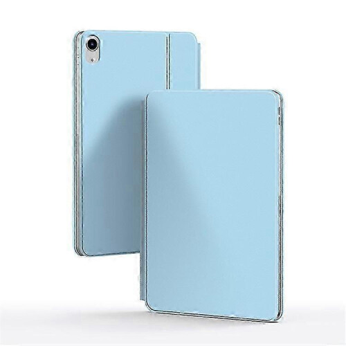 (Blue) Compatible For iPad 10.9 (2022) Magnetic Floating Bluetooth Keyboard + Leather Tablet Case 1