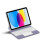 (Purple) Compatible For iPad 10.9 (2022) Magnetic Floating Bluetooth Keyboard + Leather Tablet Case 4