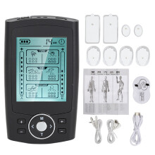 Stimulateur musculaire avec 36 modes et 20 niveaux d'intensité, appareil TENS rechargeable pour le soulagement de la douleur au niveau du cou, des
