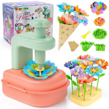(DIY Flower) DIY Flower Bouquet Kit for Girls – Arts and Crafts for Kids Ages 4-8, STEM Toys Birthday Gifts