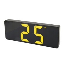 Digital LED Clock Large Screen Dual Power Temp Display