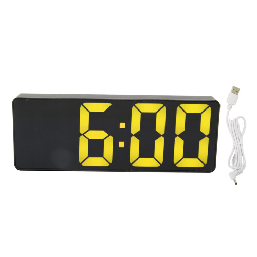 Digital LED Clock Large Screen Dual Power Temp Display 2
