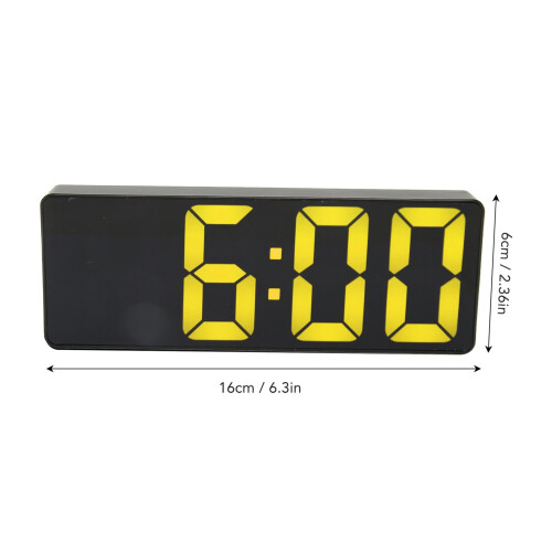 Digital LED Clock Large Screen Dual Power Temp Display 1