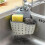 (Green) 1 Pc Multifunctional Sink Sponge Rack with Adjustable Shoulder Strap 1