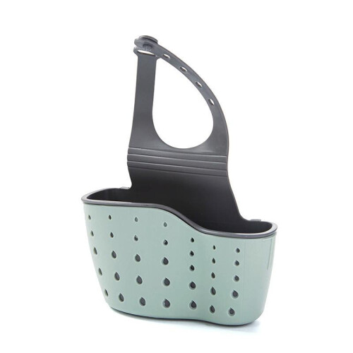 (Beige) 1 Pc Multifunctional Sink Sponge Rack with Adjustable Shoulder Strap 1