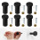 Pack of 6 Black Wall Hook with Screws Strong Hook for Securely 3
