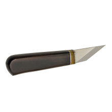 Leathercraft-mes Lederen snijmes Lederen randmes Houten handvat-D