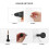 Pack of 6 Black Wall Hook with Screws Strong Hook for Securely 4
