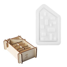 Haus-Kerzenhalter-Formen für die Herstellung von-3 Stile