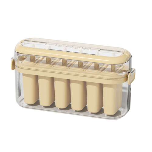 Ice Cream Molds Ice Lolly Moulds Plastic Material-Beige