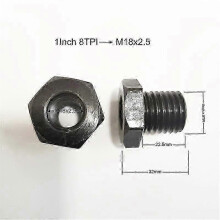 (1inch 8PTI) 1pc Lathe Spindle Adapter 1 8tpi M33 X 35 To M18 X 25 Thread Chuck ...