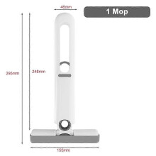 (1 Mop) Portable Mini Self Squeeze Cleaning Mop Wet and Dry Use Sponge Mop for Bathroom, Kitchen, Desktop, Glass, Living Room, Car