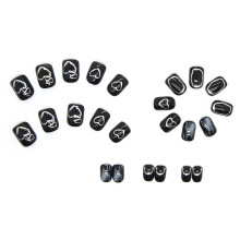 French Press on Nail Cool Black Style Nail with Adhesive Tabs