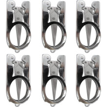 Safety Foldable Scissors, Portable Mini Scissors For Crafting And Travel, Premium Stainless Steel Cutter With Foldable Design For Safe Handling (6Pcs)