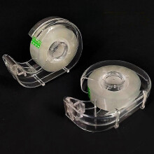 (2PCS cutter-2pcs pap) Transparent Tape and Dispenser, Refillable Tape Dispenser, Office Tape Rolls, Transparent Tape Gift Wrapping, Craft, School