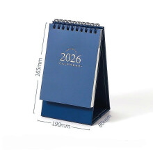 (L) 1Pcs 2026 Simple Calendar Multi functional Student Check in Plan Table Desk Calendar Portable Self discipline Plan Book