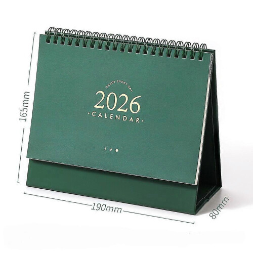 (S) 1Pcs 2026 Simple Calendar Multi functional Student Check in Plan Table Desk Calendar Portable Self discipline Plan Book
