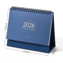 (S) 1Pcs 2026 Simple Calendar Multi functional Student Check in Plan Table Desk Calendar Portable Self discipline Plan Book