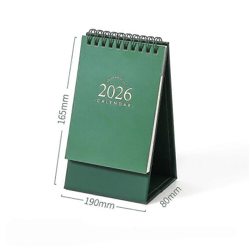 (S) 1Pcs 2026 Simple Calendar Multi functional Student Check in Plan Table Desk Calendar Portable Self discipline Plan Book