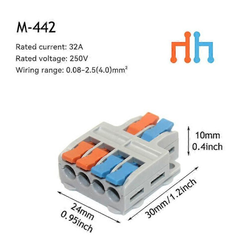 (10 PCS) 5/10pcs Quick Wire Connector, Universal Compact Wiring Splicing Conector, Electrical Push In Lighting Terminal Block Connector