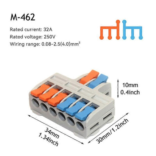 (5 PCS) 5/10pcs Quick Wire Connector, Universal Compact Wiring Splicing Conector, Electrical Push In Lighting Terminal Block Connector